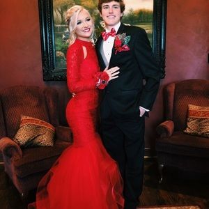Red prom dress